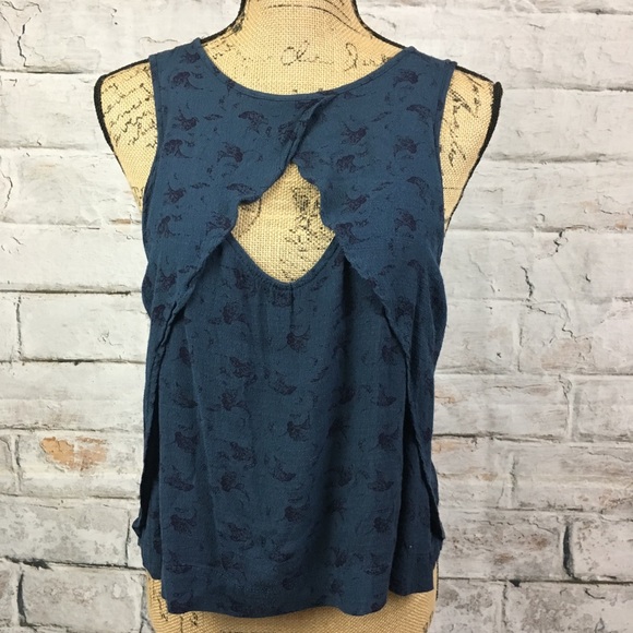 Free People Tops - Free People Sexy Floral Open Keyhole Layered Top